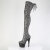 Pleaser ADORE-3008SP-BT Cuissardes à plateforme Imprimé serpent Noir Blanc EU-39 / US-9