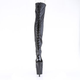 Pleaser ADORE-3017 Cuissardes à plateforme Imprimé serpent Noir EU-42 / US-12