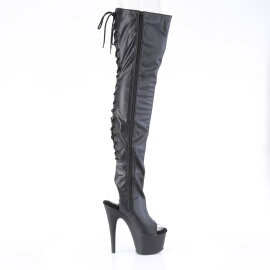 Pleaser ADORE-3017 Cuissardes à plateforme Imprimé serpent Noir EU-43 / US-13