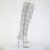 Pleaser ADORE-3019C-RSF Cuissardes à plateforme Transparent Strass Argent EU-37 / US-7