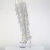 Pleaser ADORE-3019C-RSF Cuissardes à plateforme Transparent Strass Argent EU-40 / US-10