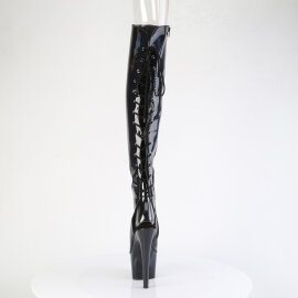 Pleaser ADORE-3019HWR Cuissardes à plateforme Holo Noir EU-36 / US-6