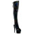 Pleaser ADORE-3019HWR Cuissardes à plateforme Holo Noir EU-36 / US-6