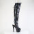Pleaser ADORE-3019HWR Cuissardes à plateforme Holo Noir EU-36 / US-6