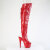 Pleaser ADORE-3019HWR Cuissardes à plateforme Holo Rouge EU-38 / US-8
