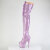 Pleaser ADORE-3020GP Cuissardes à plateforme Revêtement laqué Paillettes Lilas EU-38 / US-8