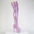 Pleaser ADORE-3020GP Cuissardes à plateforme Revêtement laqué Paillettes Lilas EU-38 / US-8