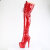 Pleaser ADORE-3020GP Cuissardes à plateforme Revêtement laqué Paillettes Rouge EU-41 / US-11