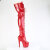 Pleaser ADORE-3020GP Cuissardes à plateforme Revêtement laqué Paillettes Rouge EU-41 / US-11