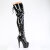 Pleaser ADORE-3022 Cuissardes à plateforme Revêtement laqué Noir EU-42 / US-12