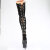 Pleaser ADORE-3063 Cuissardes à plateforme Noir EU-35 / US-5