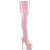 Pleaser ADORE-3063 Cuissardes à plateforme Revêtement laqué Paillettes Rose EU-38 / US-8
