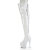 Pleaser ADORE-3063 Cuissardes à plateforme Blanc EU-40 / US-10