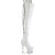 Pleaser ADORE-3063 Cuissardes à plateforme Blanc EU-41 / US-11