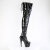 Pleaser ADORE-3850 Cuissardes à plateforme Revêtement laqué Noir EU-36 / US-6