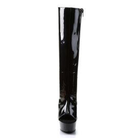 Pleaser Bottes DELIGHT-2018 Noir EU-38/US-8