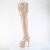 Pleaser ADORE-3850 Cuissardes à plateforme Revêtement laqué Beige EU-35 / US-5