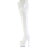Pleaser ADORE-3850 Cuissardes à plateforme Revêtement laqué Blanc EU-38 / US-8
