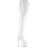Pleaser ADORE-3850 Cuissardes à plateforme Revêtement laqué Blanc EU-38 / US-8