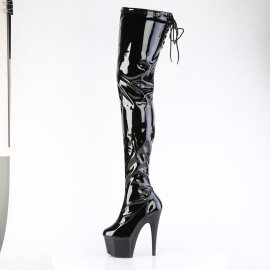 Pleaser ADORE-4000SLT Cuissardes à plateforme Revêtement laqué Noir EU-36 / US-6