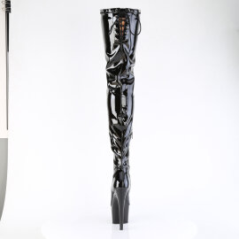 Pleaser ADORE-4000SLT Cuissardes à plateforme Revêtement laqué Noir EU-38 / US-8
