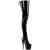 Pleaser ADORE-4000SLT Cuissardes à plateforme Revêtement laqué Noir EU-38 / US-8