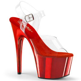 Pleaser ADORE-708 Sandales à plateforme Chrome...