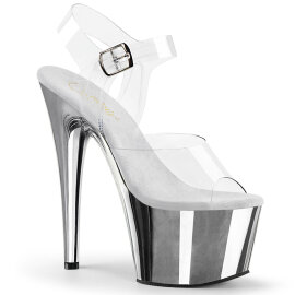 Pleaser ADORE-708 Sandales à plateforme Chrome...