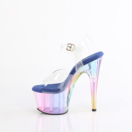 Pleaser ADORE-708HT Sandales à plateforme Transparent Multicolore fumé EU-36 / US-6