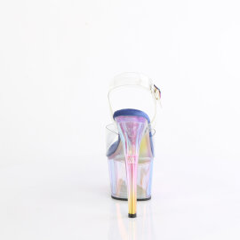 Pleaser ADORE-708HT Sandales à plateforme Transparent Multicolore fumé EU-41 / US-11