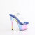 Pleaser ADORE-708HT Sandales à plateforme Transparent Multicolore fumé EU-41 / US-11