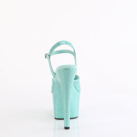 Pleaser ADORE-709GP Sandales à plateforme Revêtement laqué Paillettes Vert Bleu EU-35 / US-5