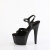 Pleaser ADORE-709GP Sandales à plateforme Revêtement laqué Paillettes Noir EU-38 / US-8