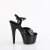 Pleaser ADORE-709GP Sandales à plateforme Revêtement laqué Paillettes Noir EU-38 / US-8