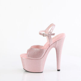 Pleaser ADORE-709GP Sandales à plateforme Revêtement laqué Paillettes Rose EU-43 / US-13