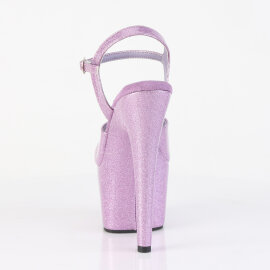 Pleaser ADORE-709GP Sandales à plateforme Revêtement laqué Paillettes Lilas clair EU-41 / US-11