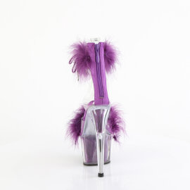 Pleaser ADORE-724F Sandales à plateforme Transparent Lilas EU-37 / US-7