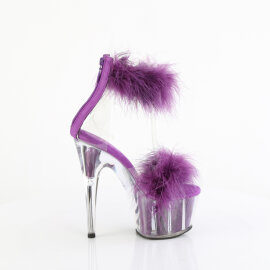 Pleaser ADORE-724F Sandales à plateforme Transparent Lilas EU-39 / US-9