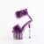 Pleaser ADORE-724F Sandales à plateforme Transparent Lilas EU-39 / US-9
