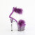 Pleaser ADORE-724F Sandales à plateforme Transparent Lilas EU-39 / US-9