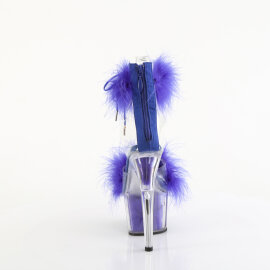 Pleaser ADORE-724F Sandales à plateforme Transparent Bleu EU-35 / US-5