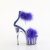 Pleaser ADORE-724F Sandales à plateforme Transparent Bleu EU-35 / US-5