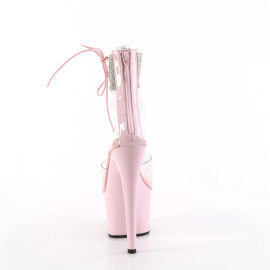 Pleaser ADORE-724RS Sandales à plateforme Transparent Strass Rose EU-35 / US-5