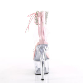 Pleaser ADORE-724RS Sandales à plateforme Transparent Strass Rose EU-35 / US-5