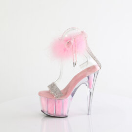 Pleaser ADORE-727F Sandales à plateforme Transparent Rose EU-35 / US-5