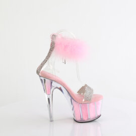 Pleaser ADORE-727F Sandales à plateforme Transparent Rose EU-35 / US-5