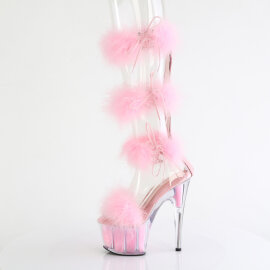 Pleaser ADORE-728F Sandales à plateforme Transparent Rose EU-37 / US-7