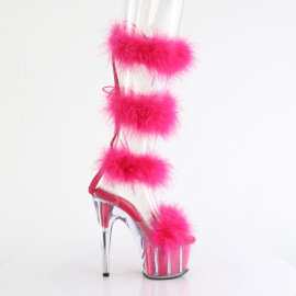 Pleaser ADORE-728F Sandales à plateforme Transparent Rose EU-38 / US-8