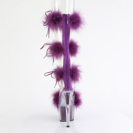 Pleaser ADORE-728F Sandales à plateforme Transparent Lilas EU-37 / US-7