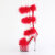 Pleaser ADORE-728F Sandales à plateforme Transparent Rouge EU-35 / US-5